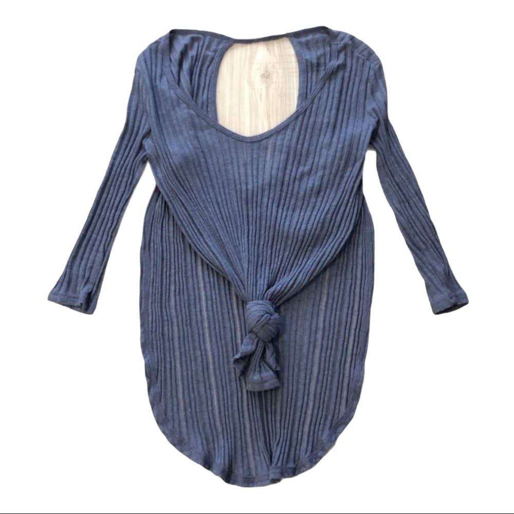 We The Free Astoria Ribbed Hacci Knit Shirt Tunic